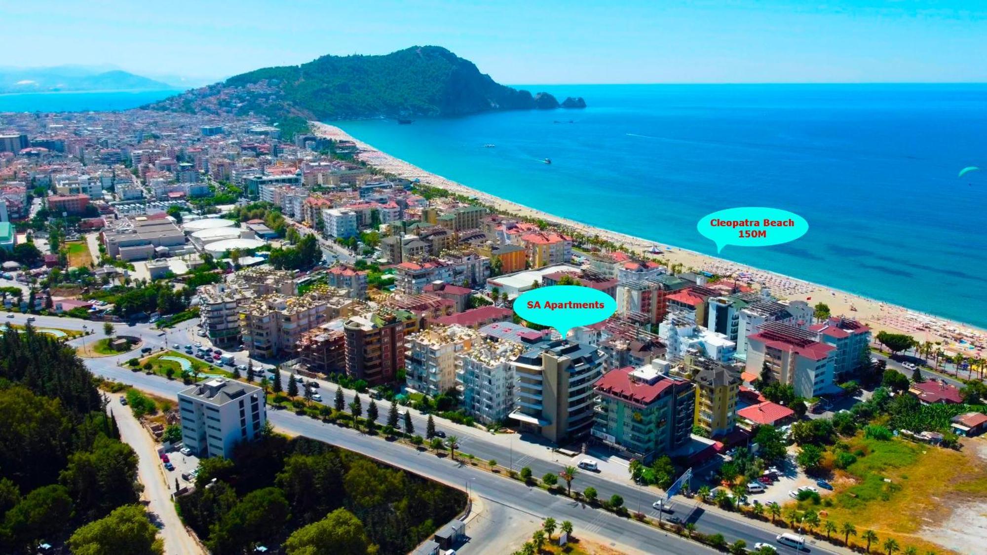 Sa Apartments! 2Bd Flat Sea And Mountain View Alanya Exterior foto
