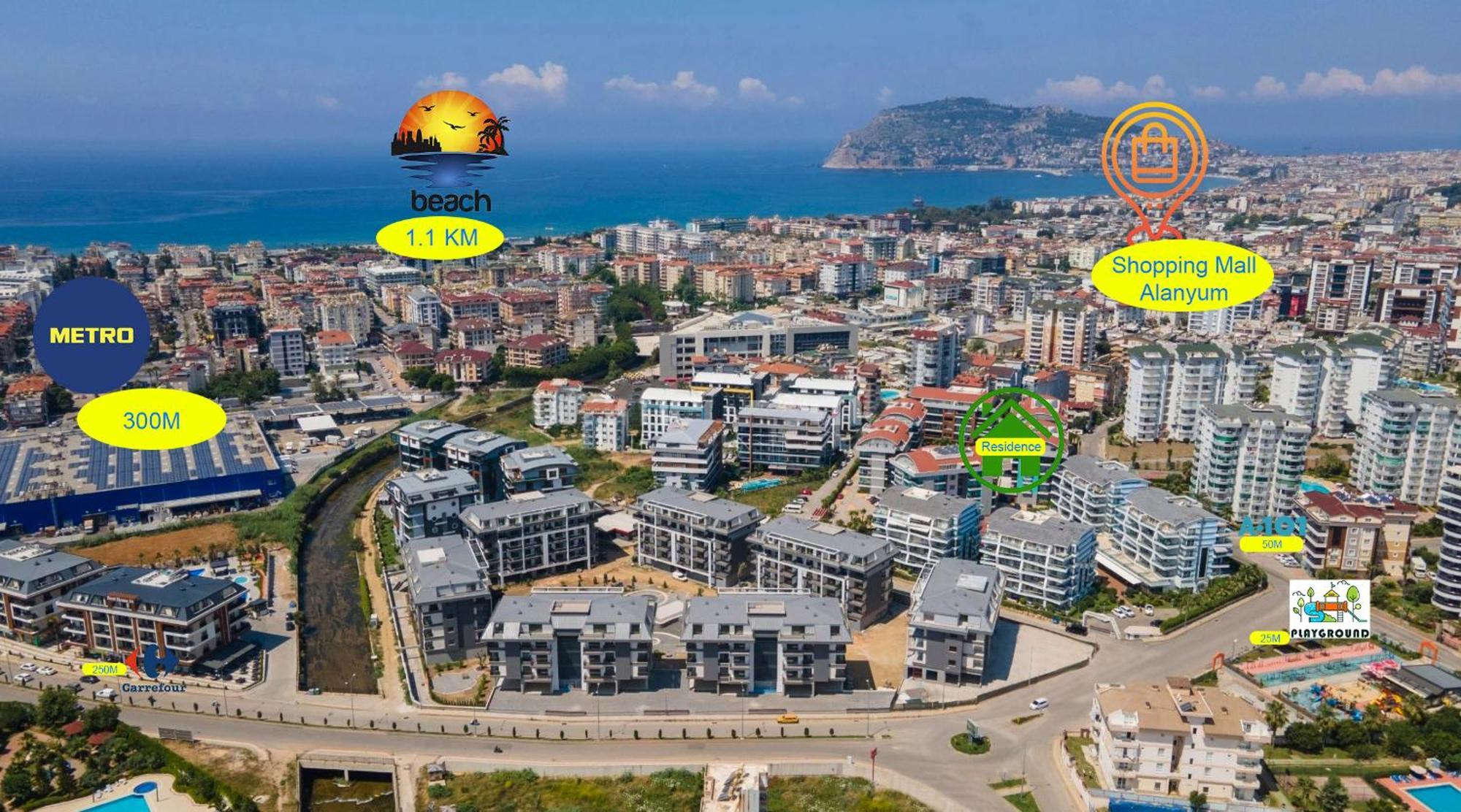Sa Apartments! 2Bd Flat Sea And Mountain View Alanya Exterior foto